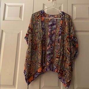 Loft Hawaiian print kimono